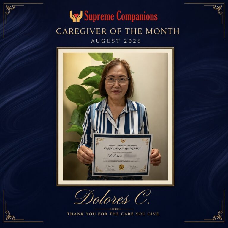 Caregiver of the Month – August 2026